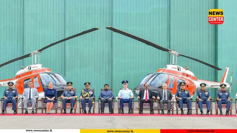10 helicopters donated by US officially handed over to Sri Lanka Air Force